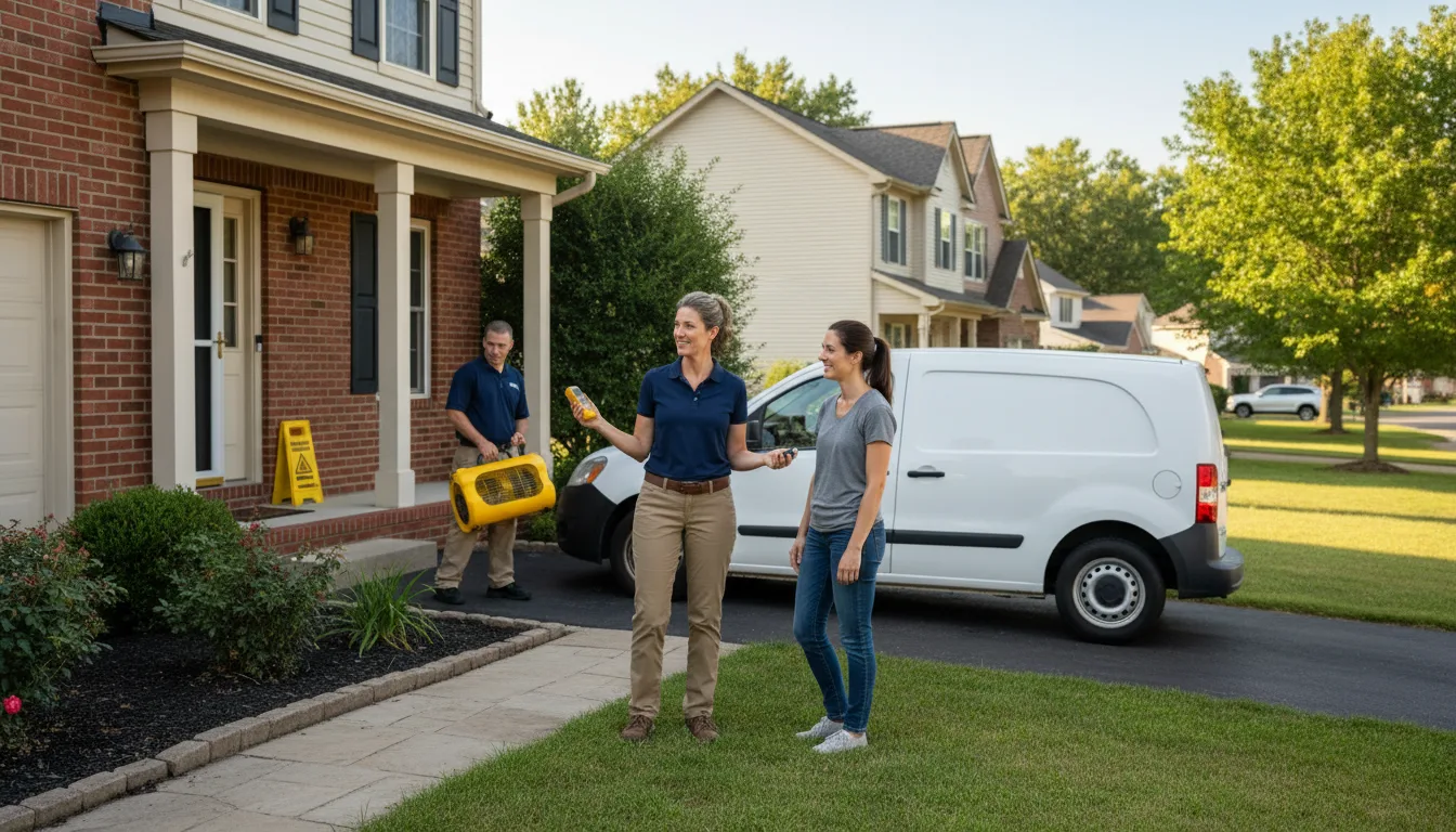 Residential water damage restoration in Mountain View, WY